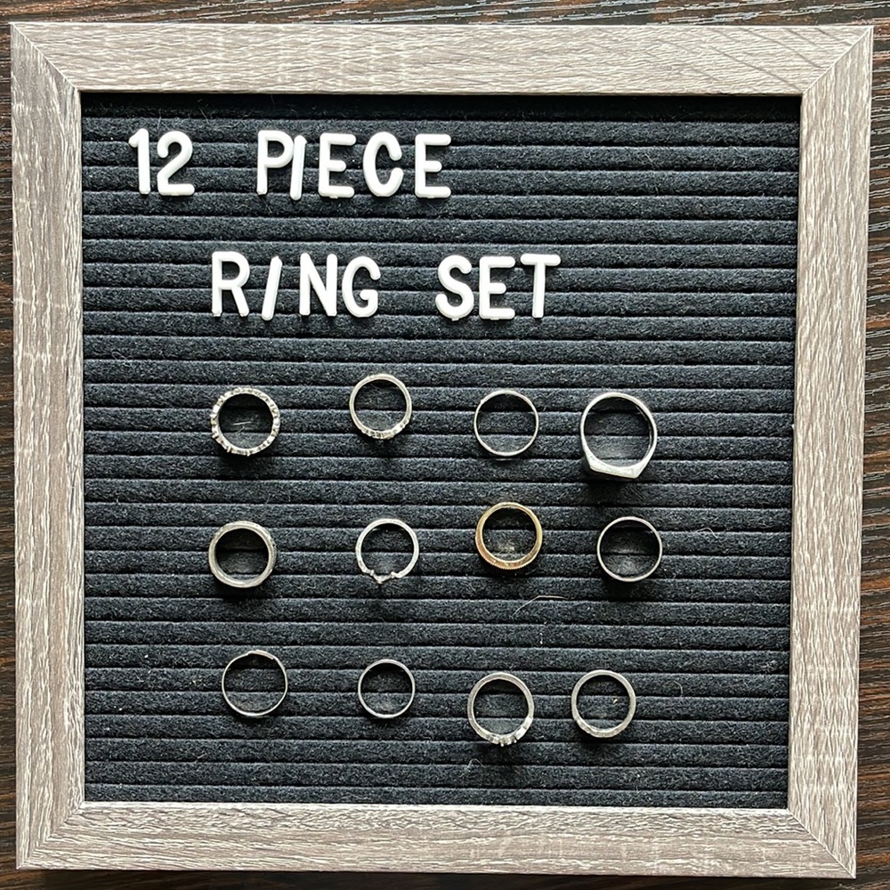 12 Piece Stackable Ring Set - image 1